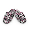 thumbnail image 2 of Psesaysky Women's Cartoon Monster Print Memory Foam Open Toe Slippers for Women Soft Indoor Slippers Bedroom Shoes, Size 7.5-8.5, 2 of 7