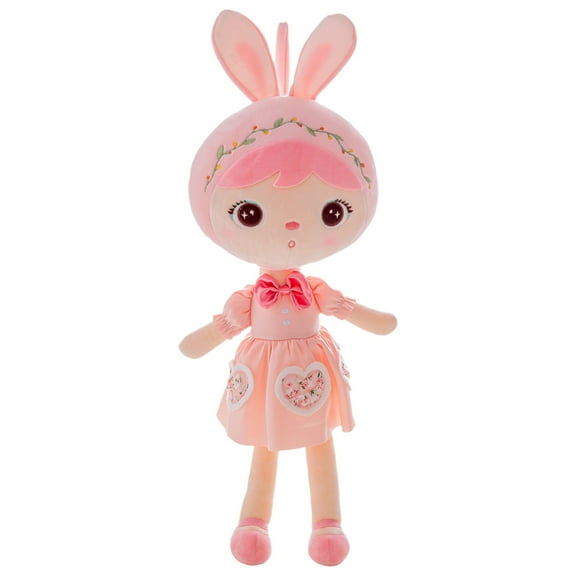Metoo Angela Plush Doll, Metoo Bunny Figure Plush Toys, Plush Bunny Animal toys Huggable Bunny, Cute and Cute Friends for Boys and Girls, Easter Birthday Gift