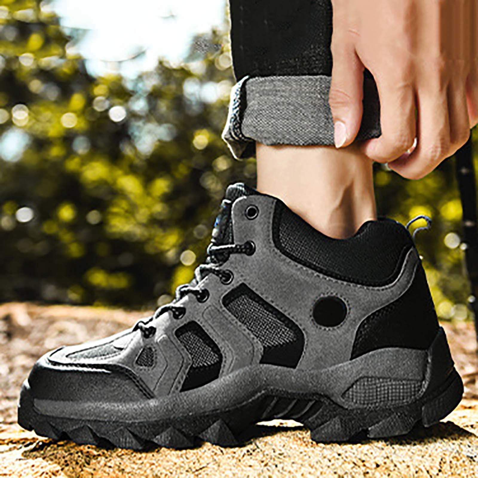 Win s Way Unisex Outdoor Hiking Shoes, Large Size Breathable Walking Sneakers for Couples