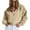 Beige, variant on APEXFWDT Women's Zip Up Cropped Sweatshirt Jacket Athletic Light Fleece Casual Hoodie for Active Wear,L,Army Green
