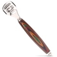 thumbnail image 1 of Raspador de pies JM herramienta de limpieza acero inoxidable mango de madera, 1 of 5