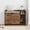Brown, variant on 2-in-1 Litter Box Enclosure with Top Opening and Pad, Hidden Litter Box Furniture, Dog Proof, Storage, Wooden Cabinet, Easy to Clean, for Hallways, Bedrooms, Balconies