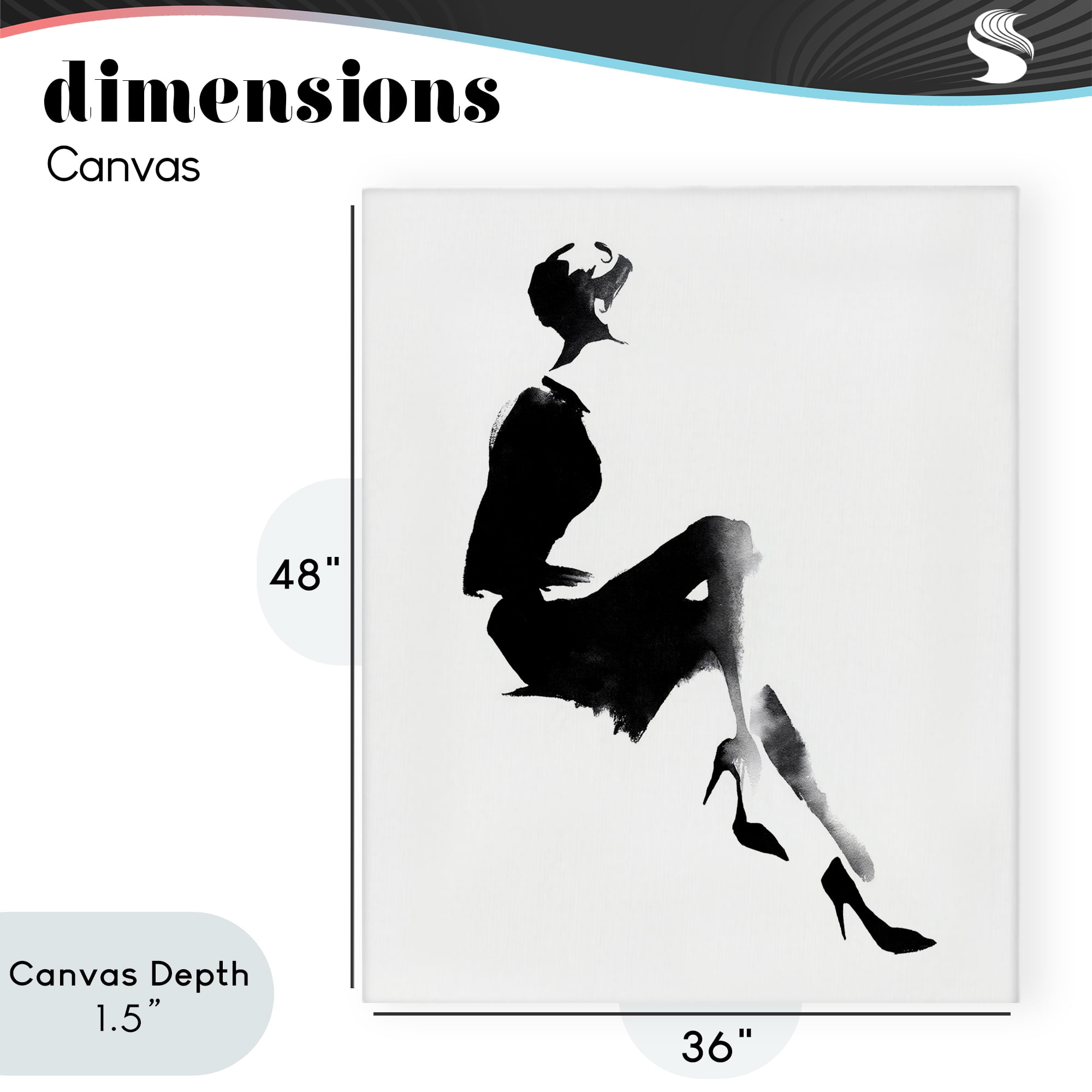 Stupell Industries Chic Silhouette Noir Canvas Wall Art, design by Svetlana Aleynikova