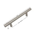 thumbnail image 5 of GlideRite 3-3/4 in. Center Solid Stainless Steel Cabinet Bar Pulls, Pack of 5, 5 of 5