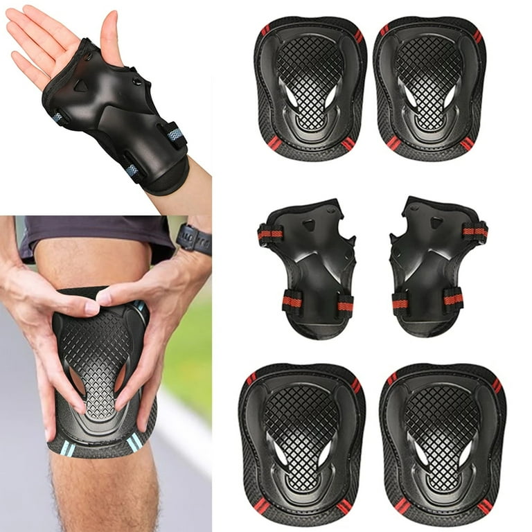 6Pcs/Set Knee Elbow Wrist Guard Protective Sets, Kids Boy Girl