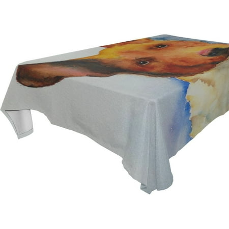 

POPCreation Dog Watercolor Portrait Tablecloth 52x70 inches