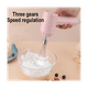 thumbnail image 5 of Batidora de alimentos inalámbrica de 3 velocidades, batidora eléctrica de mano para huevos, batidora para hornear ajo, procesador de alimentos multifuncional, color rosa, 5 of 5