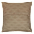 thumbnail image 3 of Delara GOTS Certified 100% Organic Cotton 2 Inch Flange Euro Sham Set of 2, 26"X26", Brown, 3 of 4