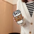 thumbnail image 4 of BINUFF Cute Coffee Cup Themed iPhone Case Suitable for iPhone 15pro/11/14/13/12promax, 3D Silicone Design, 4 of 6