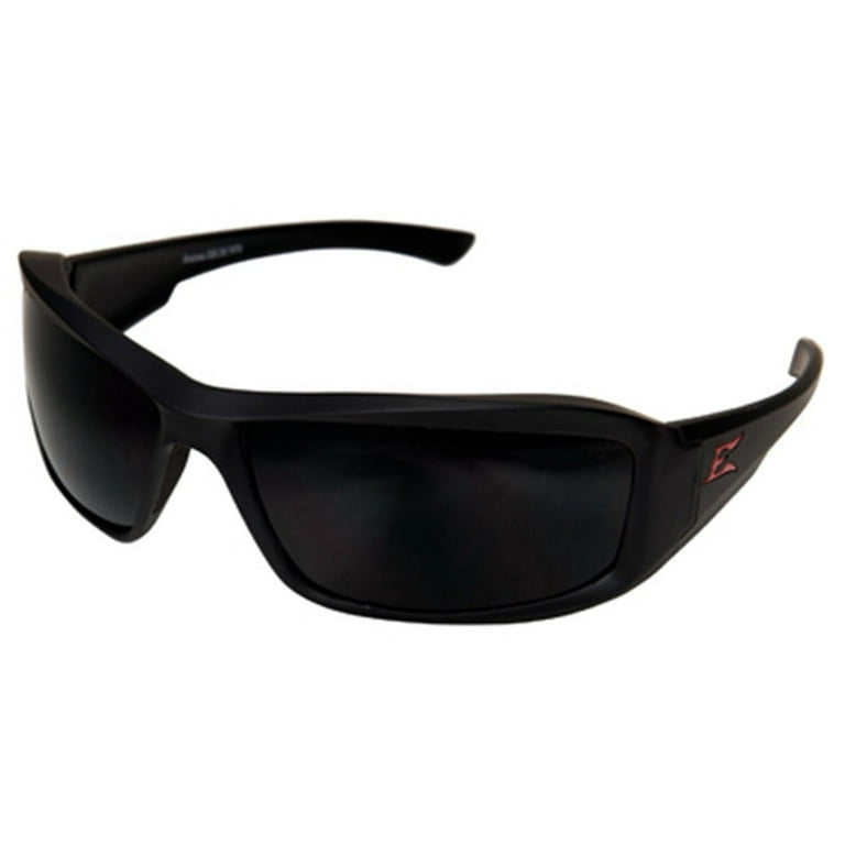 Edge Eyewear Brazeau Torque Polarized Safety Glasses Smoke Lens Black Frame  1 pc.