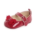 thumbnail image 2 of Yoyauz Baby Girl Mary Jane Shoes Anti Slip Rubber Sole Ballet Slippers Princess Dress Wedding Shoes Newborn Kids Shoes Toddler Shoes（0-12 Month）, 2 of 6