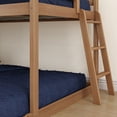 thumbnail image 6 of Now Furniture Low Bunk Bed for Kids, Twin over Full, Engineered Wood, Embossed Pecan, 6 of 7