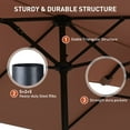 thumbnail image 4 of Autlaycil 13 FT Patio Umbrella with Sun Protection & Easy Crank for Deck Pool Patio, Coffee, 4 of 7