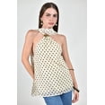 thumbnail image 1 of Blusa Halter con estampado de lunares Roman Fashion /Juvenil, 5016 (Amarillo) amarillo M, 1 of 5