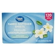thumbnail image 1 of Great Value Fabric Softener Sheets- Fresh Scent, 1 of 7