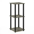 thumbnail image 4 of Furinno Engineered Wood Simplistic End Table in French Oak Gray/Black (Set of 2), 4 of 6