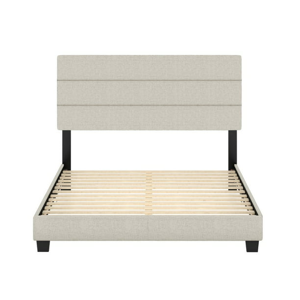 Premier Syracuse Upholstered Linen Tri, Premier Platform Bed Frame Queen