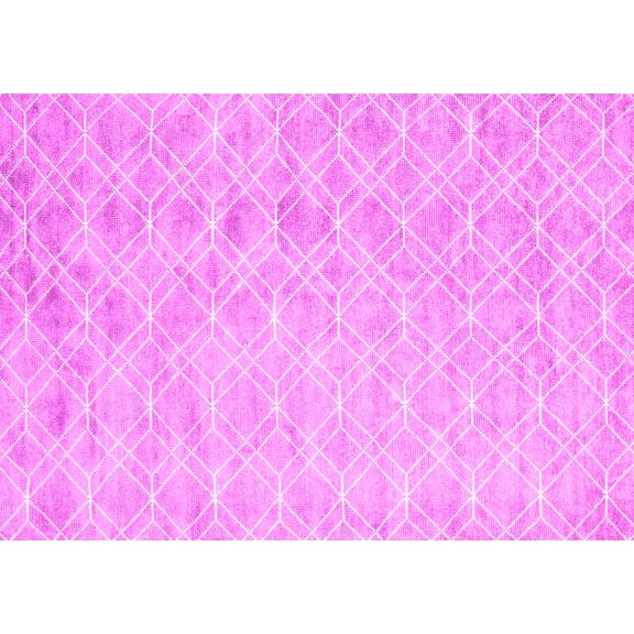 Ahgly Company Indoor Rectangle Abstract Pink Contemporary Area Rugs, 5' x 8'