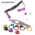 thumbnail image 2 of Left Right DIY Carbon Fiber Fishing Reel Handle Metal Knob Rocker Replacement, 2 of 9
