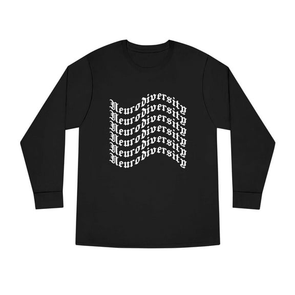 kinesiology tape shoulder Neurodiversity Design Long Sleeve Crewneck T-Shirt Side-seamed tee