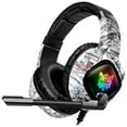 thumbnail image 1 of Audífonos Gamer Petukita BoxK19 con luz rgb LED camuflaje Blanco, 1 of 3