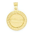 thumbnail image 3 of Golden Fire Solid 10k Gold Last Supper Medallion Pendant, Religious Gifts for Men, 3 of 5