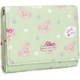 thumbnail image 1 of Cartera Kawaii para niñas lindo oso vegano cuero tarjetero organizador triple mujeres monedero, oso encantador verde Feliz Sencillez, 1 of 4