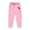 Pink, variant on Boys Joggers Wide Leg Sweatpants Vintage Straight Leg Active Jogger Sweatpants Loose Casual Travel Pants Trousers for Kids