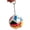 A, variant on Soccer Ball Keychain, 2.76 Inch 12-Sided with Country Flag Pattern, Mechanical Clicking EDC Football Key Chain for Men Women