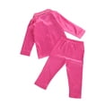 TheFound 2Pcs Toddler Baby Girls Satin Pajamas Set Long/Short Sleeve Button Down Shirts Pants