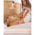 thumbnail image 5 of Marble Burnt Orange Pillow Cases Queen Size Set of 2, Smooth Satin Pillowcase for Hair and Skin, Modern Abstract Ink Painting Luxury Decorative Cooling Bed Pillow Covers with Zipper, 20x30 Inches, 5 of 5