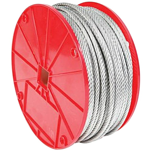 Baron Manufacturing Aircraft Cable - Galvanized Steel, Vinyl Coated - 3/32 In x 250 Ft