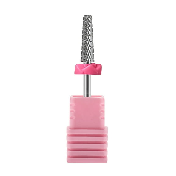 Sinyiin Tungsten Steel Nail Drill Bits Milling Cutter Practical 5 in 1 Nail Art Bits for Nail Salon Use Nail Art Tool
