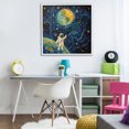 thumbnail image 3 of Stupell Industries Contemporary Astronaut with Earth Balloon White Framed Giclee Art, 24 x 24, by Angie Hawke, 3 of 8