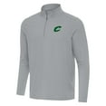 thumbnail image 2 of Men's Antigua Gray Cleveland Cavaliers St. Patrick's Day Intent Quarter-Zip Jacket, 2 of 4