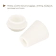 thumbnail image 4 of Unique Bargains 20Pack Plastic Cord Lock Bell End Stopper Cord End Lock Rope Fastener, White, 4 of 5