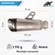 thumbnail image 2 of Escape para moto universal Kinlley Muffle BD 35-51mm Gris, 2 of 6