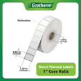 thumbnail image 2 of Etiquetas térmicas Ecotherm de 1,2 x 0,85 cm, 6 rollos, 16260 etiquetas, 2 of 6