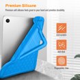 thumbnail image 3 of Fintie Silicone Case for Samsung Galaxy Tab A11+ Plus 2025/ A9+ Plus 11 Inch 2023, Honey Comb Series Kids Friendly Light Weight Shock Proof Protective Cover, Blue, 3 of 10