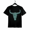 thumbnail image 1 of Estilo moderno para vaqueras: sudadera turquesa de cuerno largo para mujer, ideal para regalar., 1 of 6
