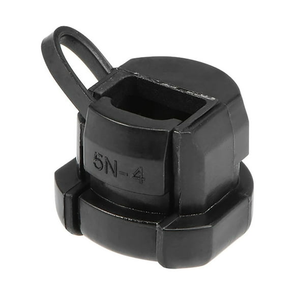 Bridas de cable de bloqueo por torsión redondas, bushing de alivio de tensión 14x11mm, nylon negro, 20 piezas