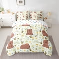 thumbnail image 2 of Castle Fairy Kawaii Capybara Bedding Comforter Set 7-Piece for Kids Children,Cartoon Animal King Bedding Sets,Cute Rainbow Honeybee Ultra Soft Bed Sheets,Super Cozy Room Decor,Reversible, 2 of 8