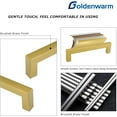 thumbnail image 5 of goldenwarm 10Pack 5in Brushed Gold Cabinet Pulls Gold Cabinet Handles Gold Drawer Pulls Modern Cabinet Hardware Handles for Kitchen Cabinets, 5 of 10