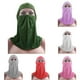 thumbnail image 2 of Máscara facial islámica para mujer musulmana, velo, hiyab, niqab, bufanda, chal, oración árabe de Ramadán de una pieza, 2 of 9