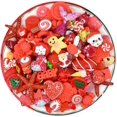 thumbnail image 1 of 50 piezas de dijes de limo de Pascua, kit de fabricación de joyas de resina, cuentas de limo de espalda plana, suministros para manualidades de álbumes de recortes (púrpura), 1 of 4