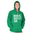 thumbnail image 5 of Worlds Okayest Son Funny Children Zip Hoodie Sweatshirt Men Brisco Brands S, 5 of 5