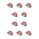 thumbnail image 2 of Broche de flor estética Qarigey joyería de moda rosa, 2 of 6