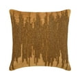 thumbnail image 2 of The HomeCentric Gold Pillow Cover Pack of 2 20x20 inch (50x50 cm) Velvet Pillow Cover Square Antique Gold Beaded Pillow Cover Pillow Gold Pillow Cover Pack of 2 20x20 inch (50x50 cm) Easter-Gold Spill, 2 of 10