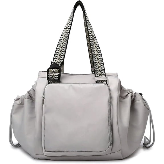 Transformable Cradle Bag Travel Storage Bag, Travel Duffel Bag Carry On Weekender Bag Gym Bag for Women, Large Foldable Waterproof Backpack Everything Tote Bag for Travel Shopping (Gray)