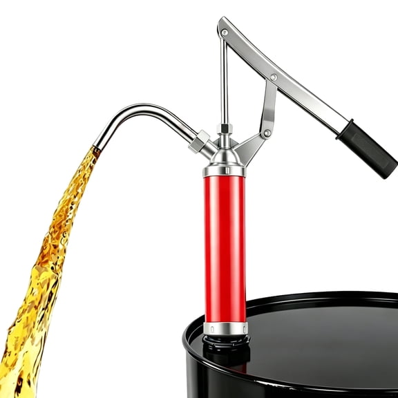 KOWENTIK 55 Gallon Drum Pump, Lever Action Barrel Pump Fits 15 to 55 Gal Drums, Manual Oil Drum Pump with Telescoping Tube for Diesel